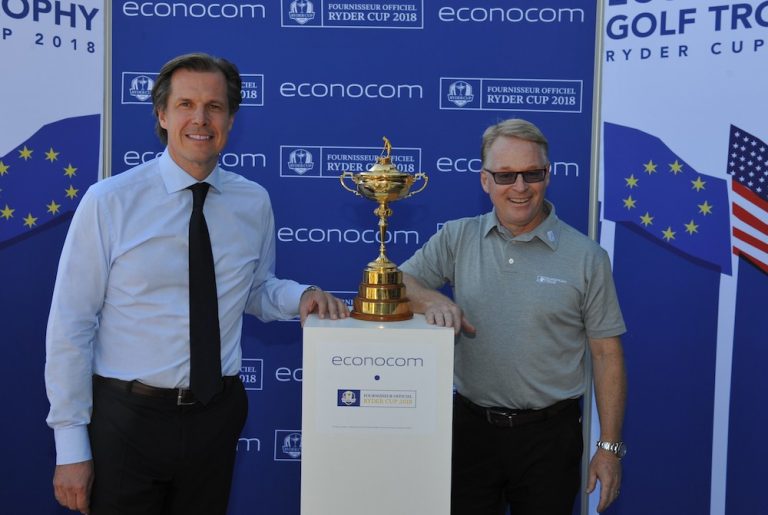 Robert Bouchard, CEO of Econocom Group and Keith Pelley CEO of the Europ